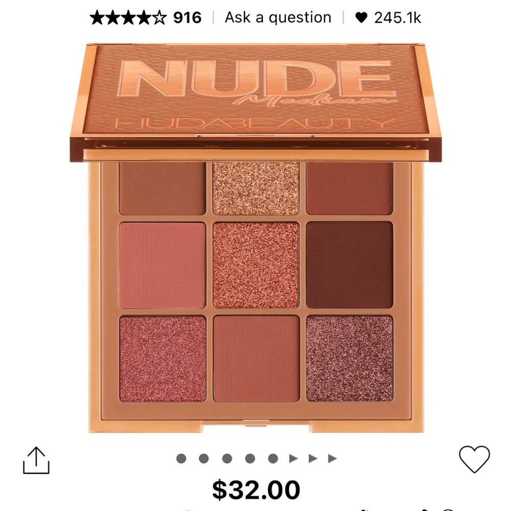 Nude Obsessions Eyeshadow Palette Medium